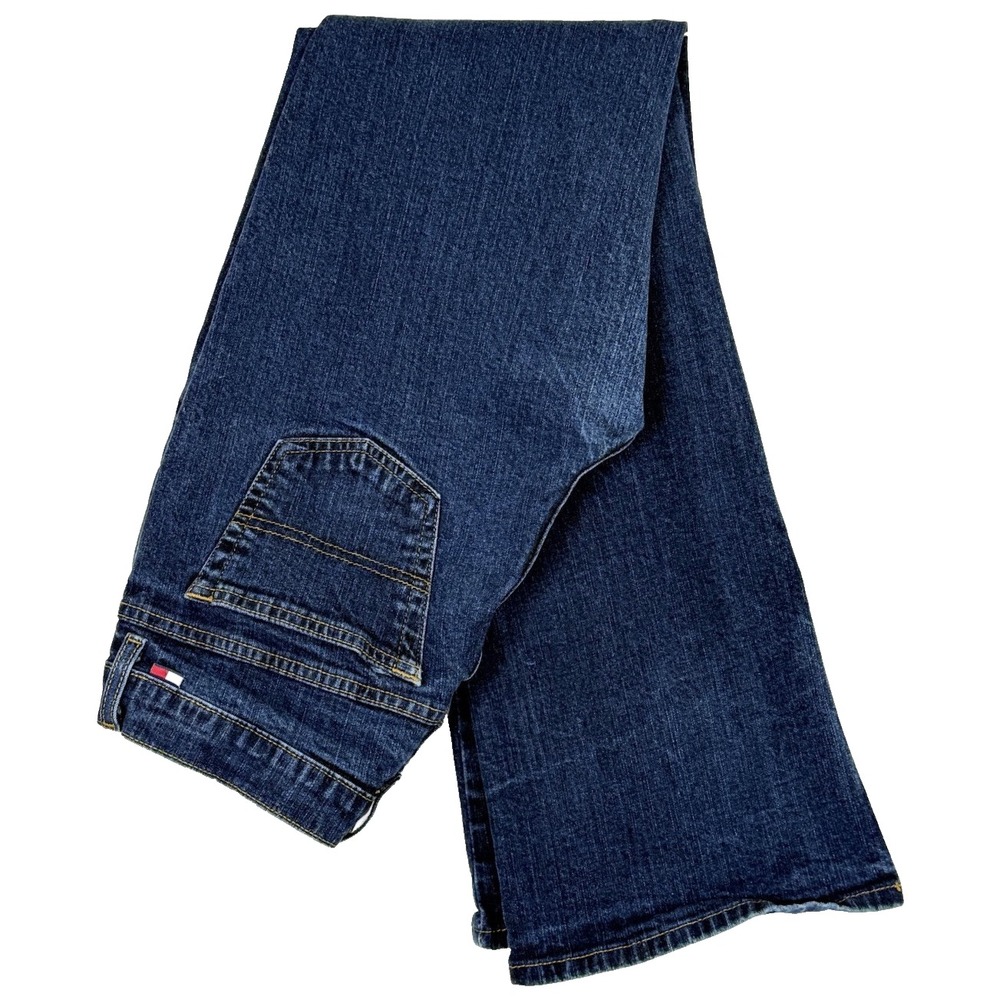 Tommy Jeans Womens Size 11/31 Vintage Logo Slight Bootcut Blue Denim Jeans